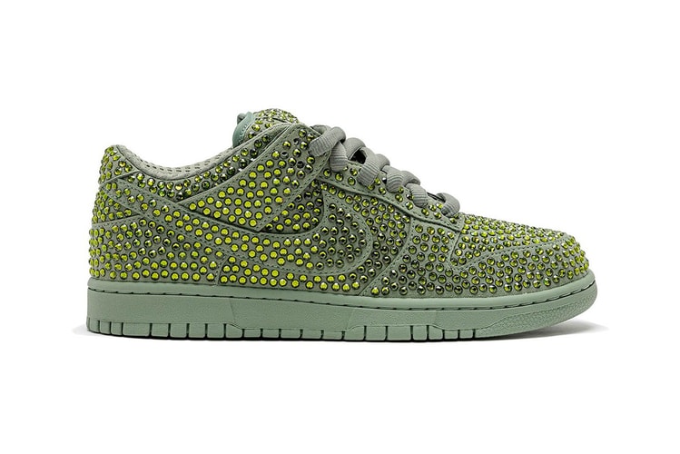Cactus Plant Flea Market Unveils Bejeweled Nike Dunk in New Colorway, "Spiral Sage"