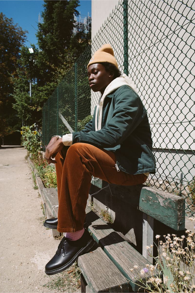 carhartt wip tactile classics corduroy collection fall winter jackets shirts overalls