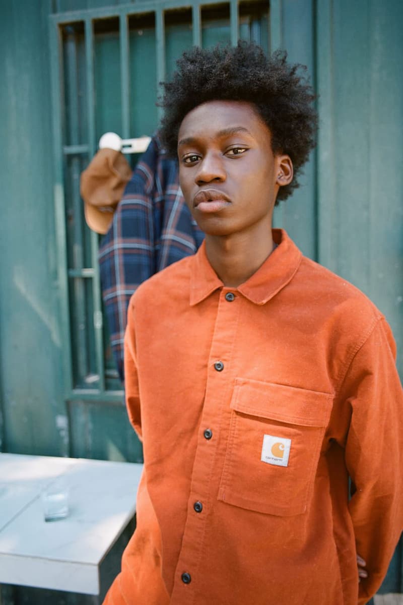 carhartt wip tactile classics corduroy collection fall winter jackets shirts overalls