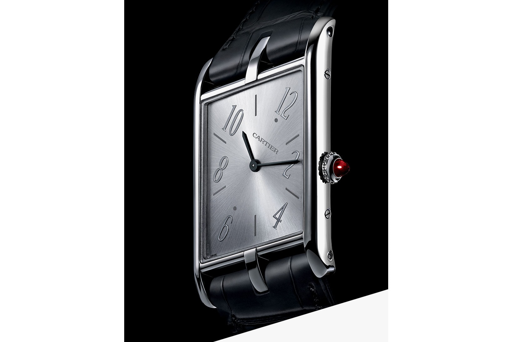cartier tank asymetrique watches luxury prive collection rectangular skeleton limited edition