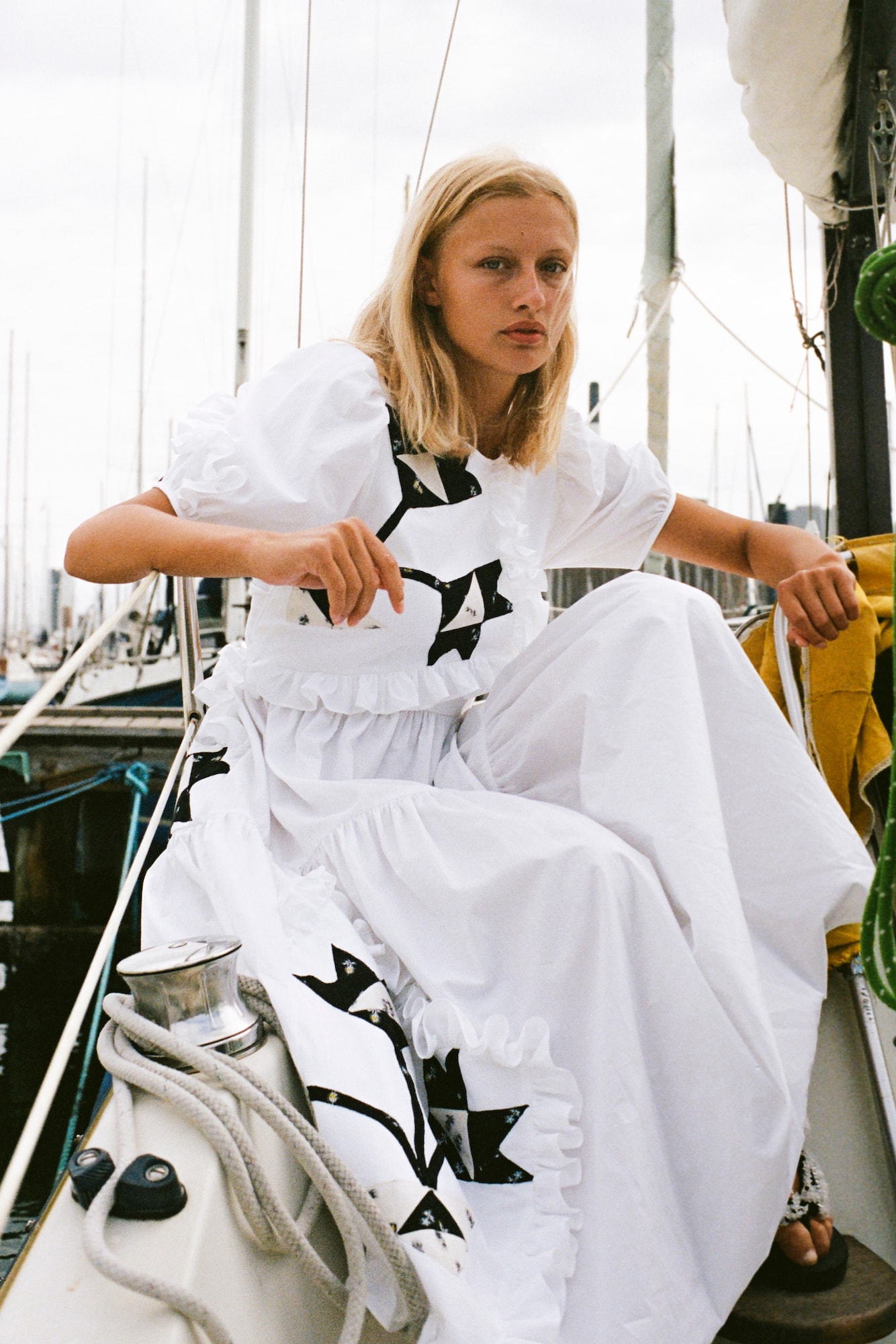 Cecilie Bahnsen Encore 3 Upcycled Collection Danish Designer Lookbook Sustainable Scandinavian Feminine Dresses Gowns Prints 