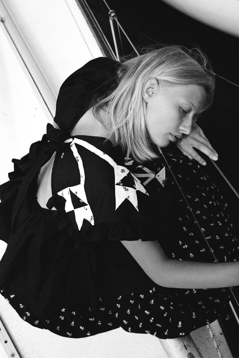 Cecilie Bahnsen Encore 3 Upcycled Collection Danish Designer Lookbook Sustainable Scandinavian Feminine Dresses Gowns Prints