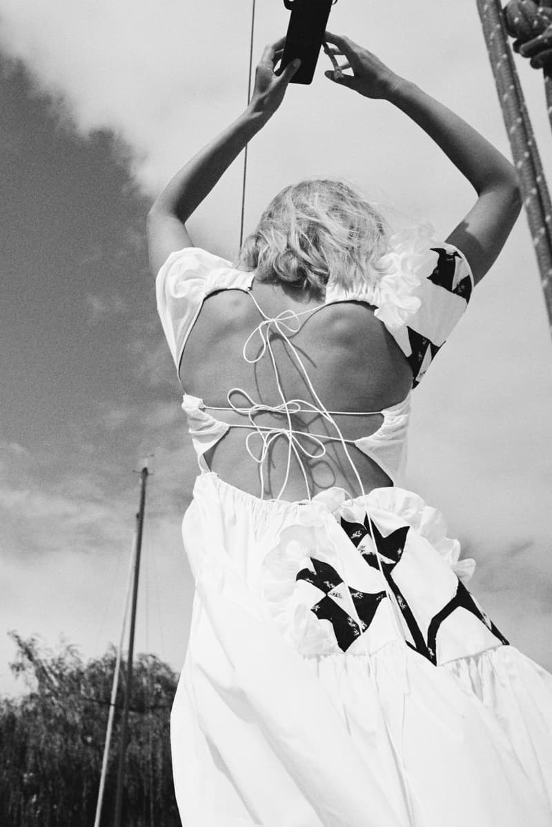 Cecilie Bahnsen Encore 3 Upcycled Collection Danish Designer Lookbook Sustainable Scandinavian Feminine Dresses Gowns Prints