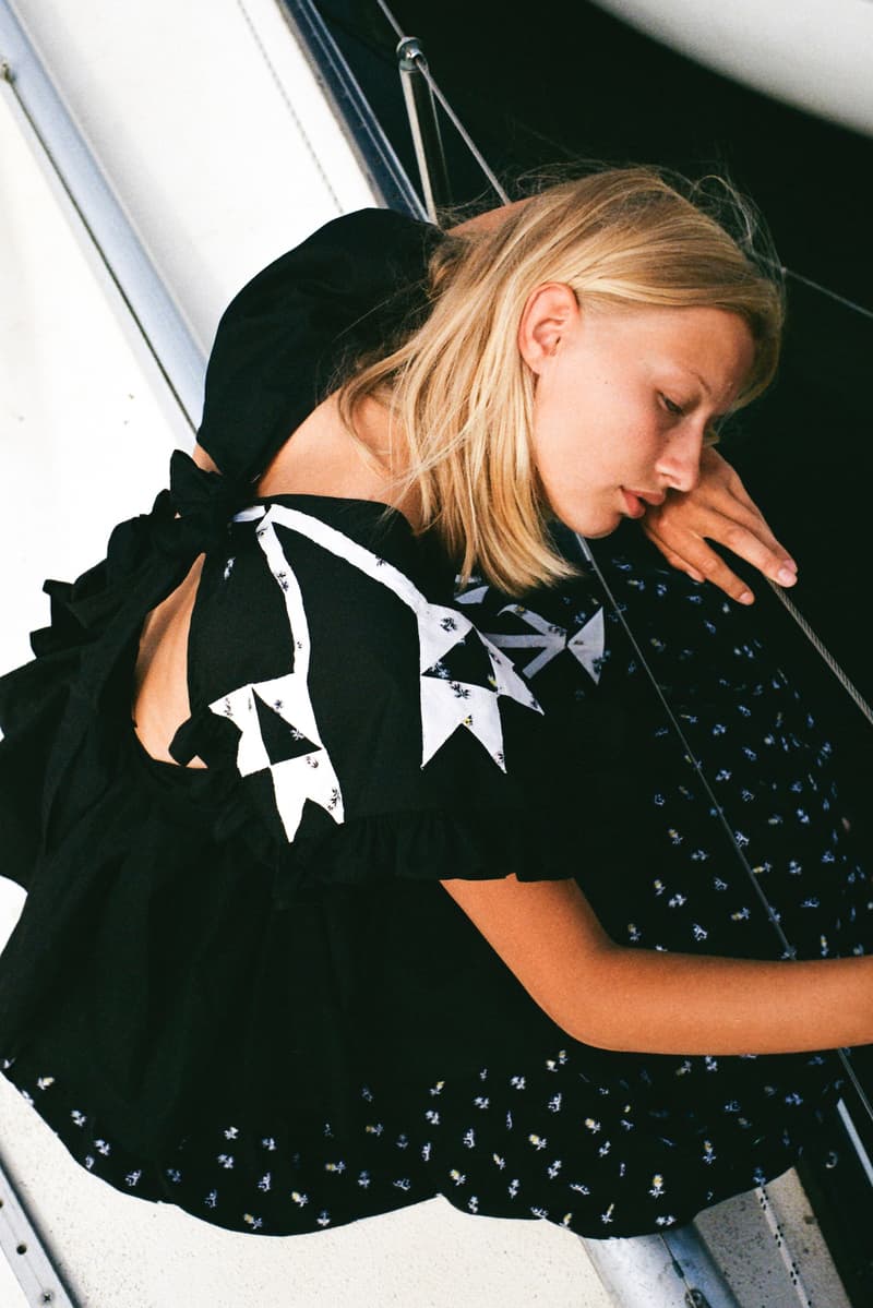 Cecilie Bahnsen Encore 3 Upcycled Collection Danish Designer Lookbook Sustainable Scandinavian Feminine Dresses Gowns Prints