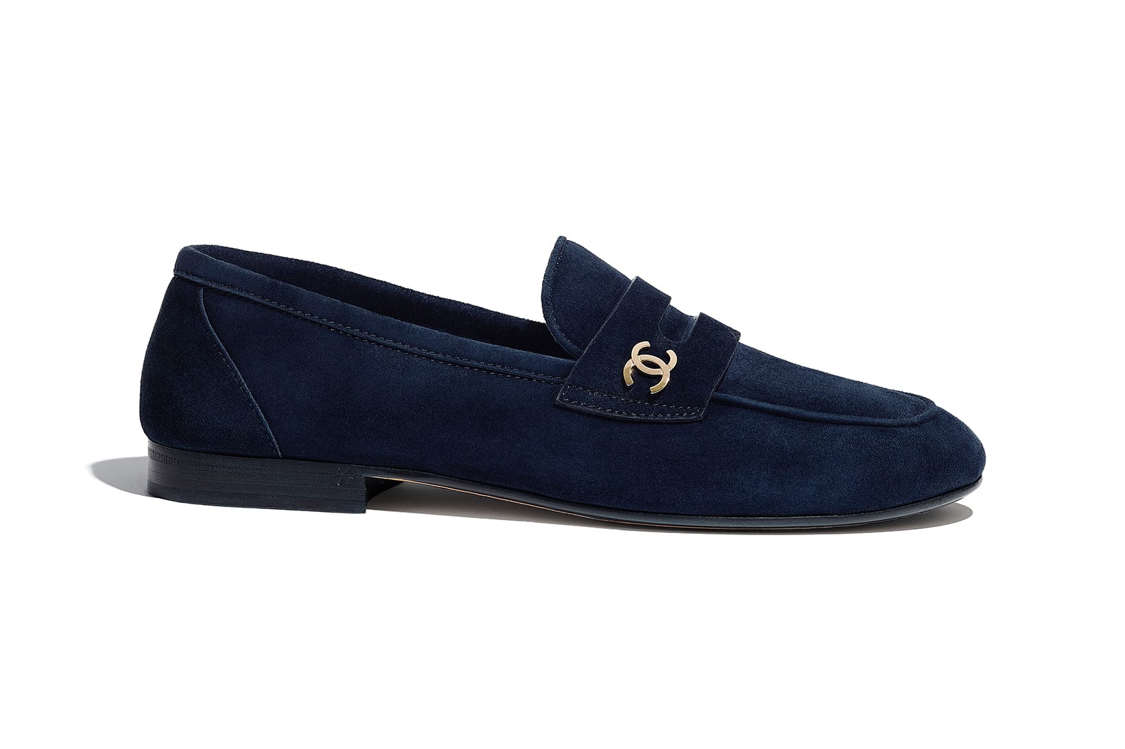 Chanel's SS21 Loafers Feature Gold Logo 