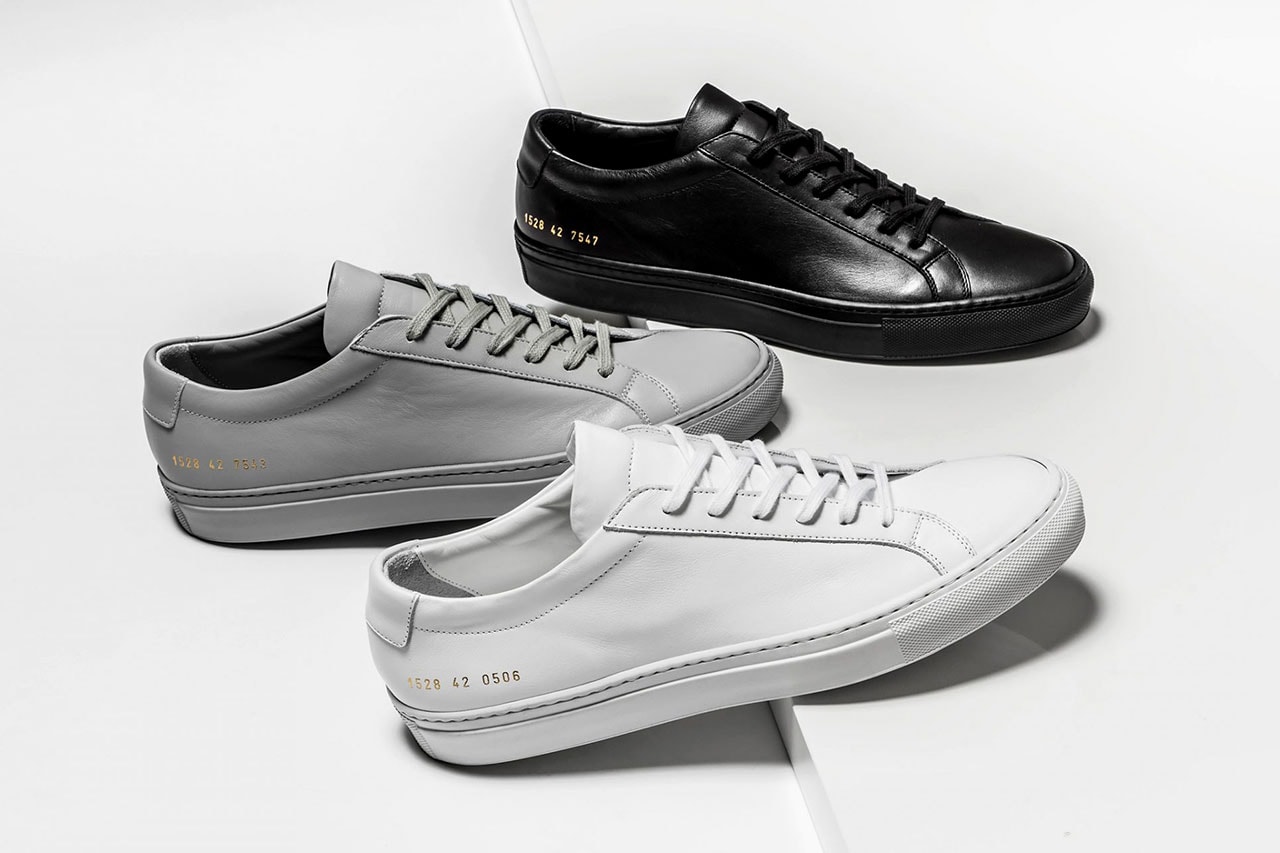 Common Projects Sneaker Achilles Low White Black Gray