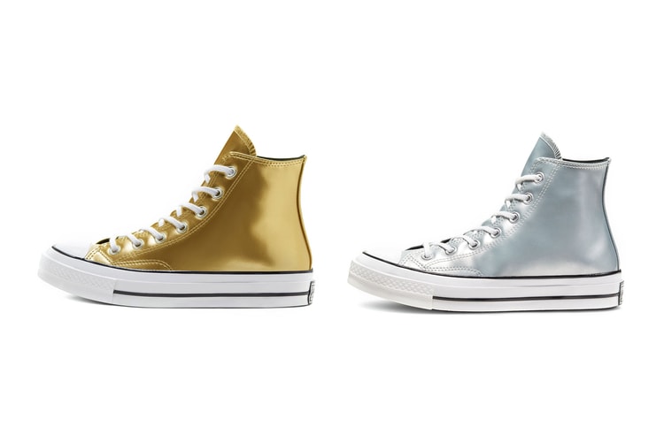 Go Heavy Metal in Converse's Gold and Silver Chuck 70s