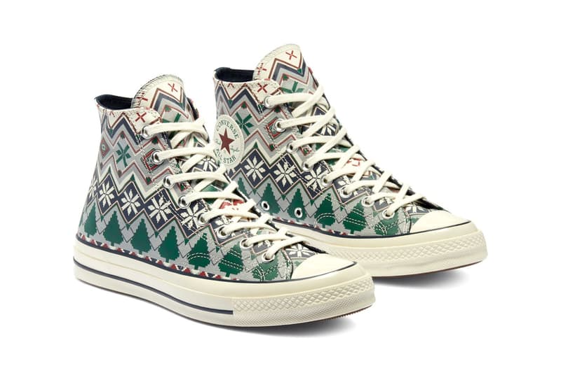 converse christmas holiday sweater pack chuck 70 sneakers release ash stone egret obsidian black