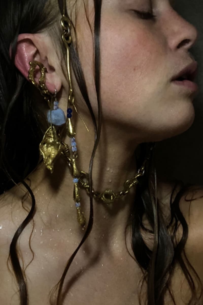 di petsa jewelry spring summer 2021 the self birth of venus lookbook gold silver bold necklaces earrings sylvie macmillan
