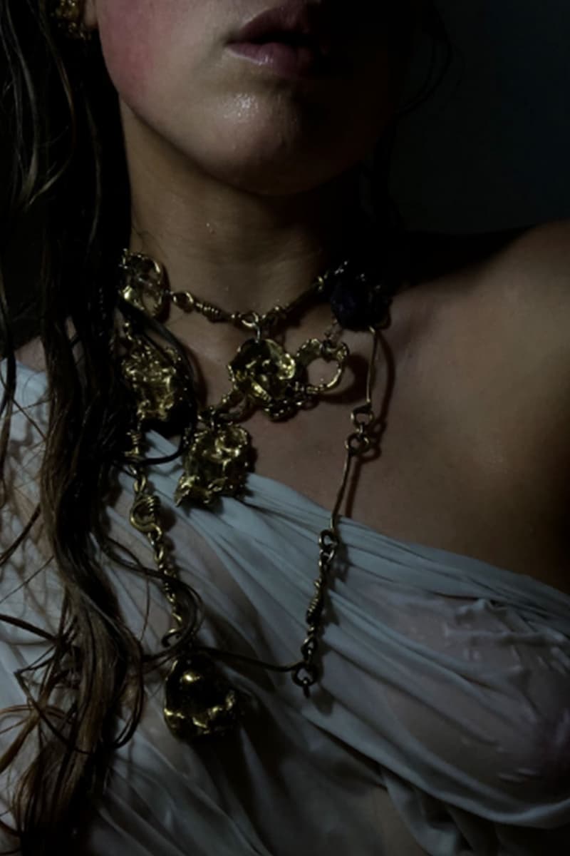 di petsa jewelry spring summer 2021 the self birth of venus lookbook gold silver bold necklaces earrings sylvie macmillan