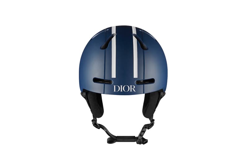 Dior Monogram Ski Capsule Collection Snowboard Helmet Logo Oblique Print Navy Blue Sport