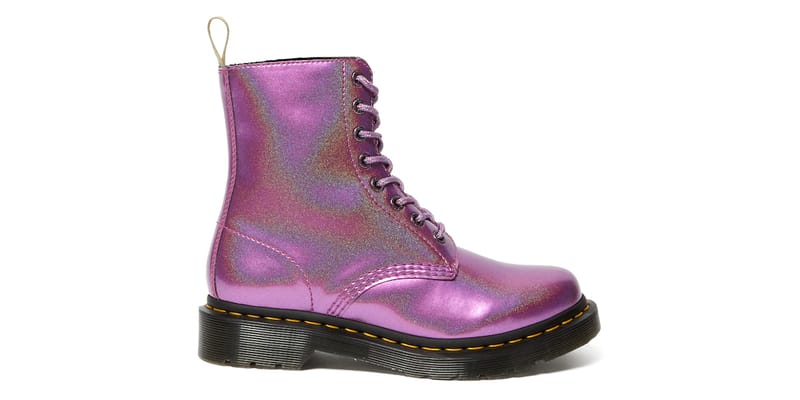 pink holographic dr martens