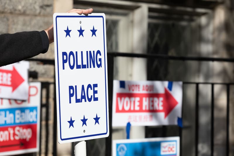 Election Day 2020 Polling Place Washington, D.C.
