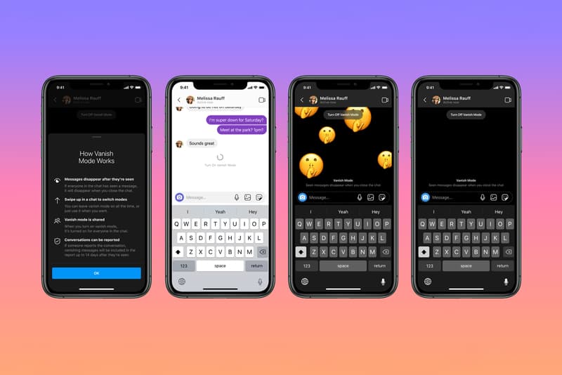 Facebook Messenger Instagram Vanish Mode DM Messages Feature