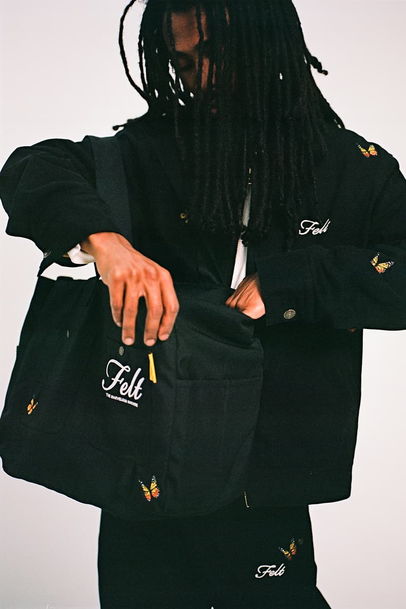 Felt Fall/Winter 2020 Collection Butterfly Jacket Bag Yellow
