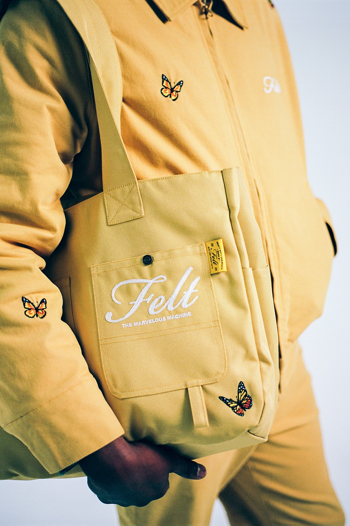 Felt Fall/Winter 2020 Collection Butterfly Jacket Bag Yellow