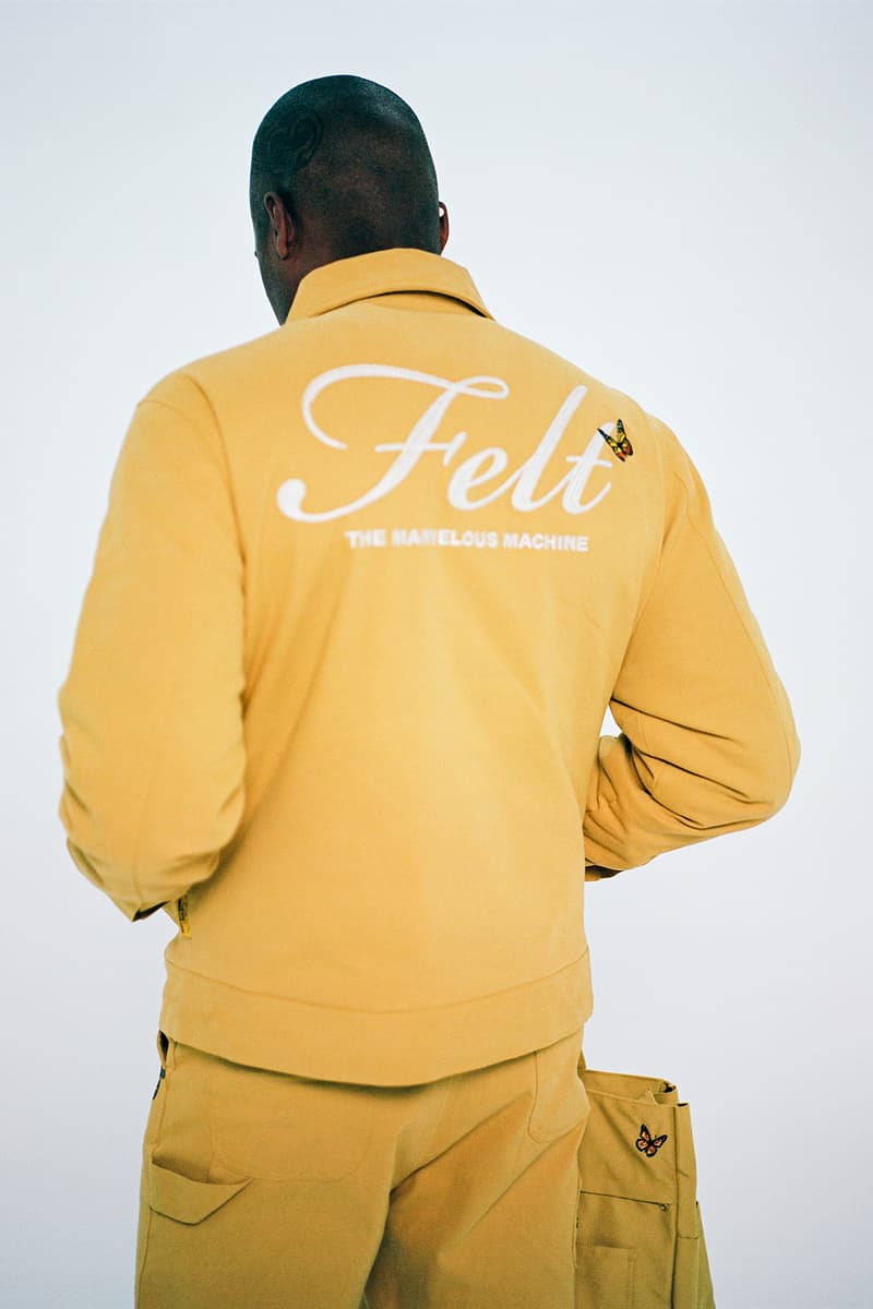 Felt Fall/Winter 2020 Collection Butterfly Jacket Pants Yellow