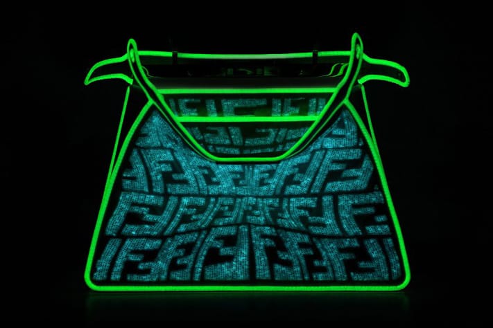Fendi Crafts Glow-in-the-Dark Peekaboo Bag With Artist Sarah Coleman
