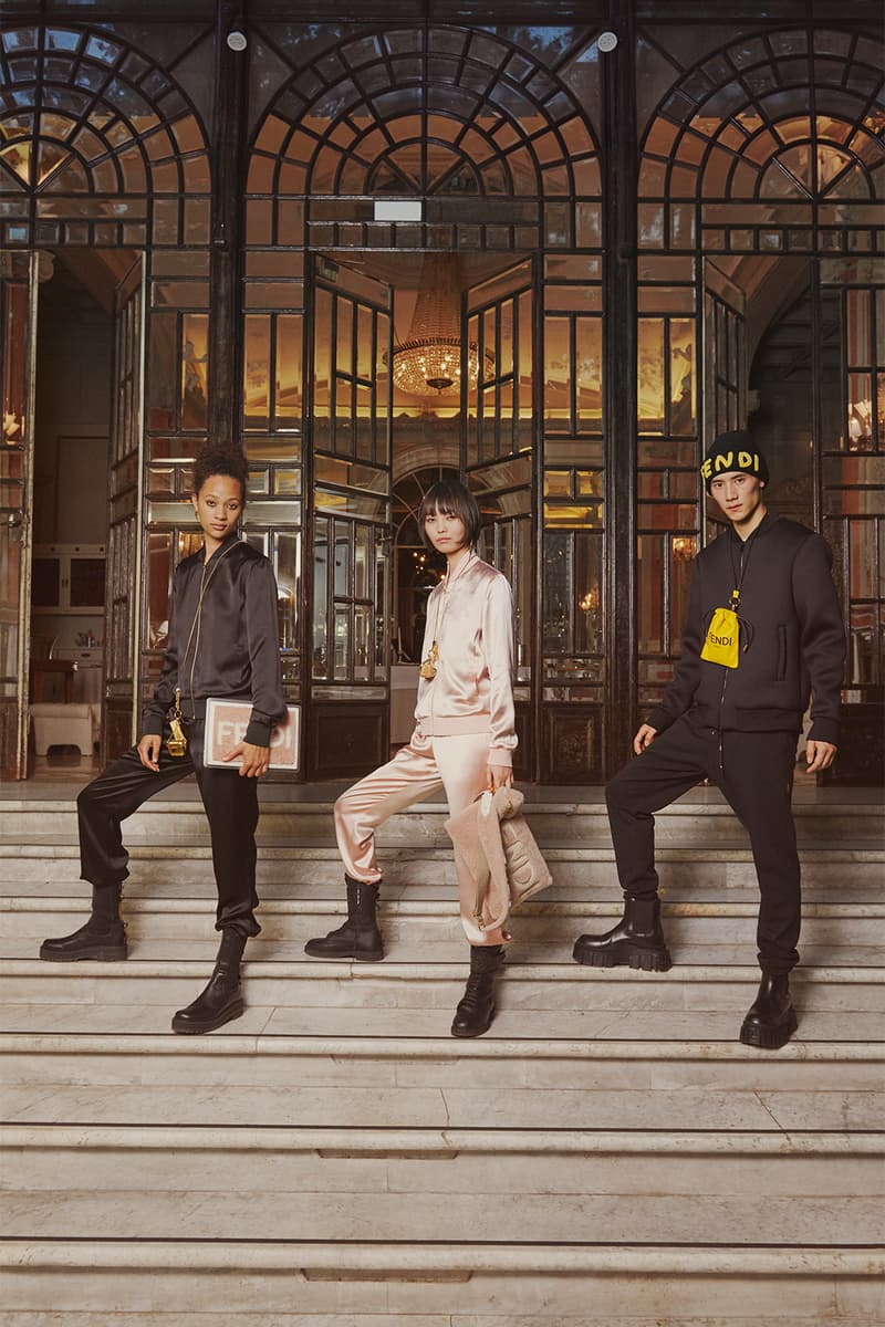 fendi roma holiday mens womens collection outerwear jackets dresses jewelry accessories campaign