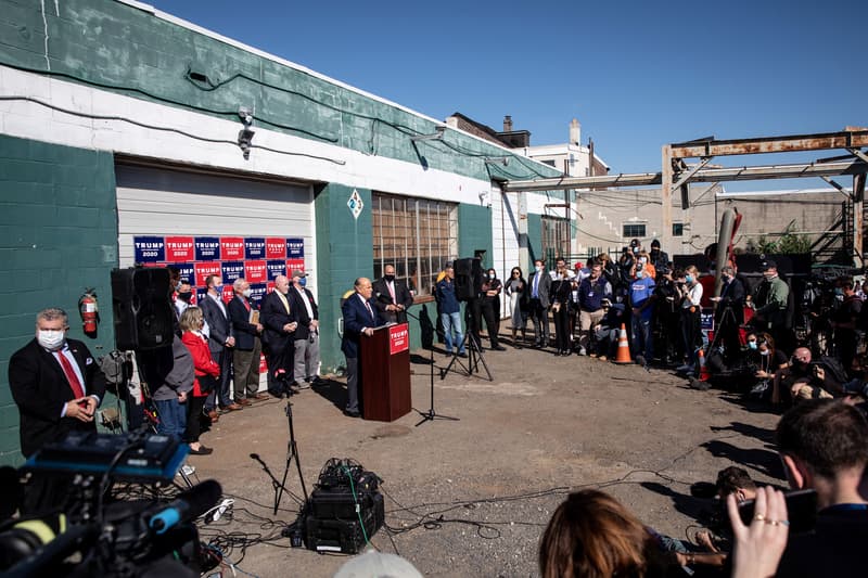 Four Seasons Total Landscaping Press Conference Rudy Giuliani