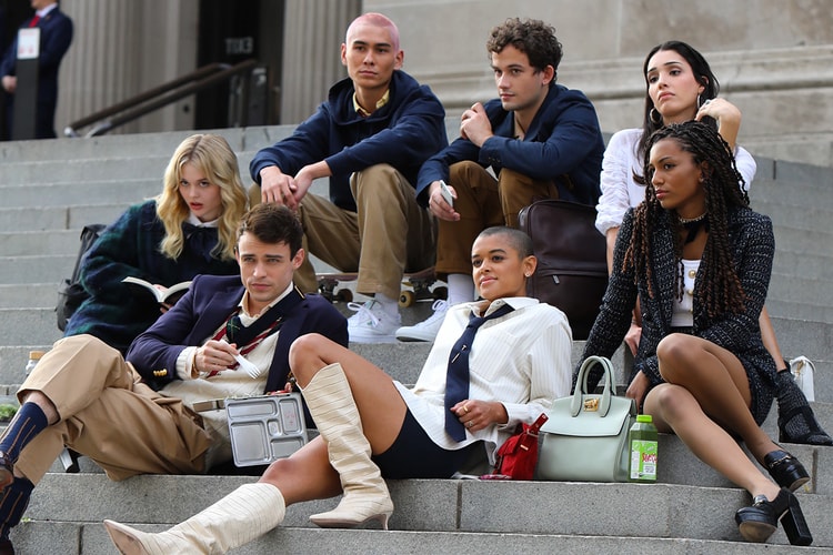 The New 'Gossip Girl' Crew Gathers on the Iconic Steps of The Met in NYC