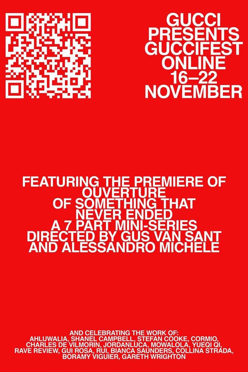 guccifest new collection miniseries ouverture of something that never ended harry styles billie eilish arlo parks premiere