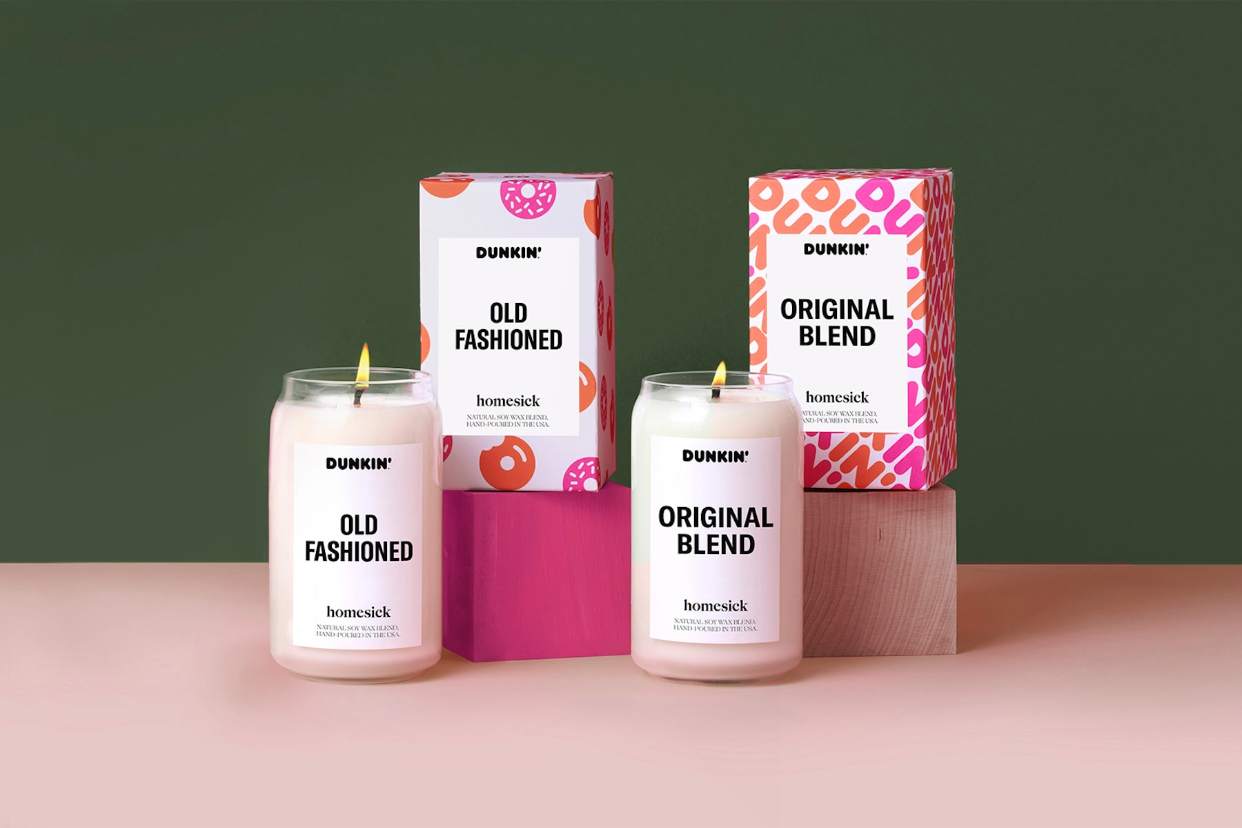 Homesick Dunkin' Donuts Limited-Edition Candles Old Fashioned Original Blend Coffee Scent Food Inspiration Where to Buy