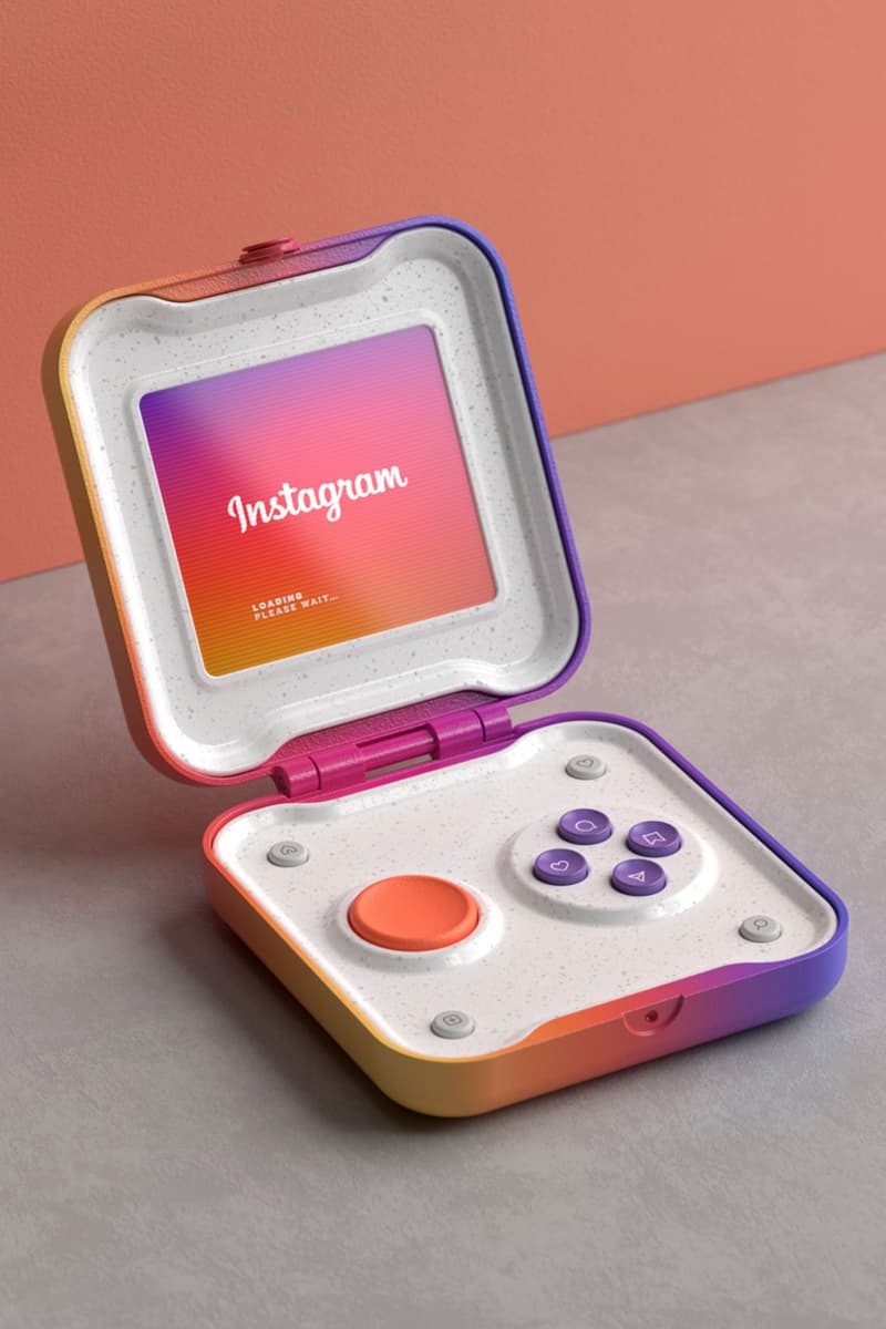 instagram handheld device design digital rendering like comments technology