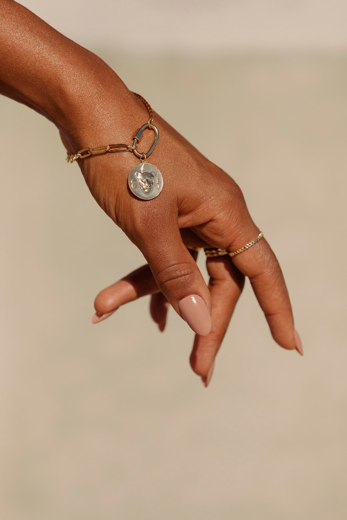 Kerry Washington x Aurate Jewelry Collaboration Bracelet Lioness