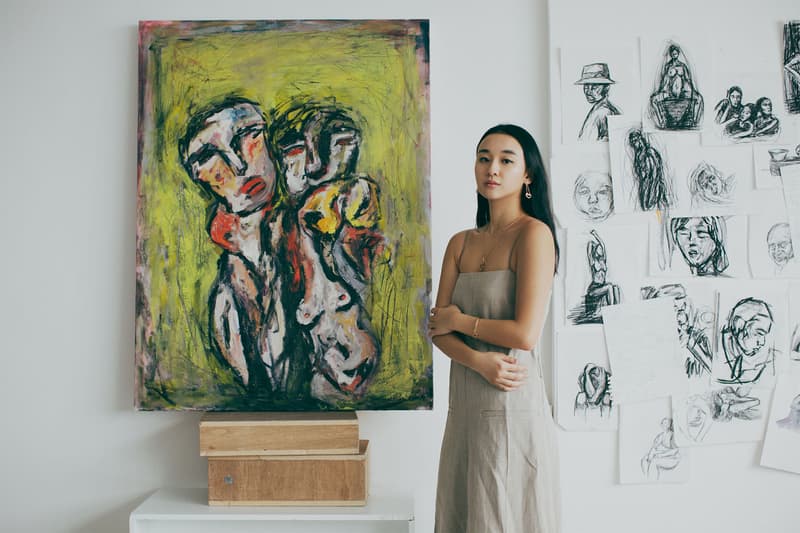 mizuki nishiyama artist painting studio art portrait