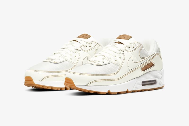 nike air max 90 twist womens sneakers cream white brown colorway footwear shoes sneakerhead