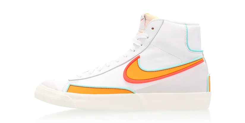 nike blazer mid 77 orange swoosh