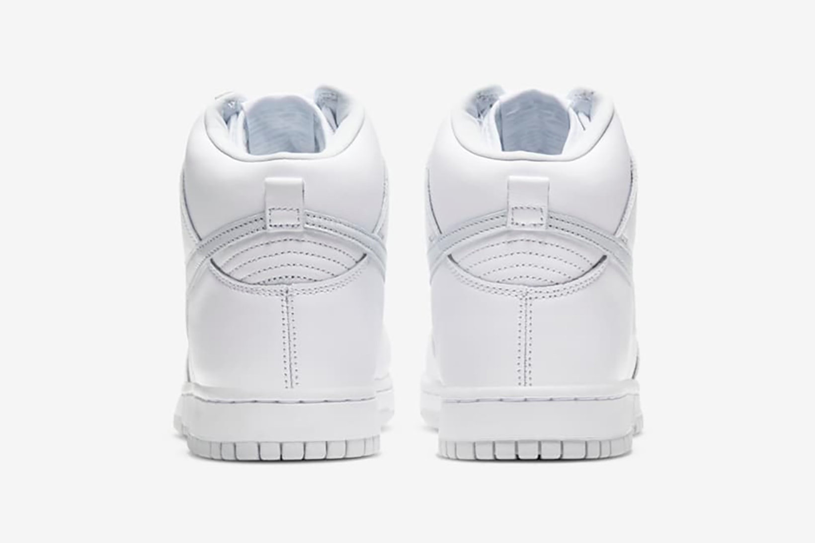 nike dunk high sneakers white silver gray pure platinum colorway sneakerhead footwear shoes