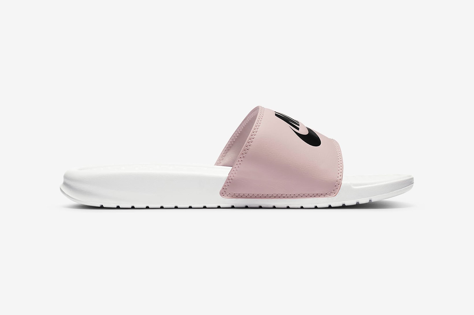 nike womens benassi jdi slides slippers pastel pink white