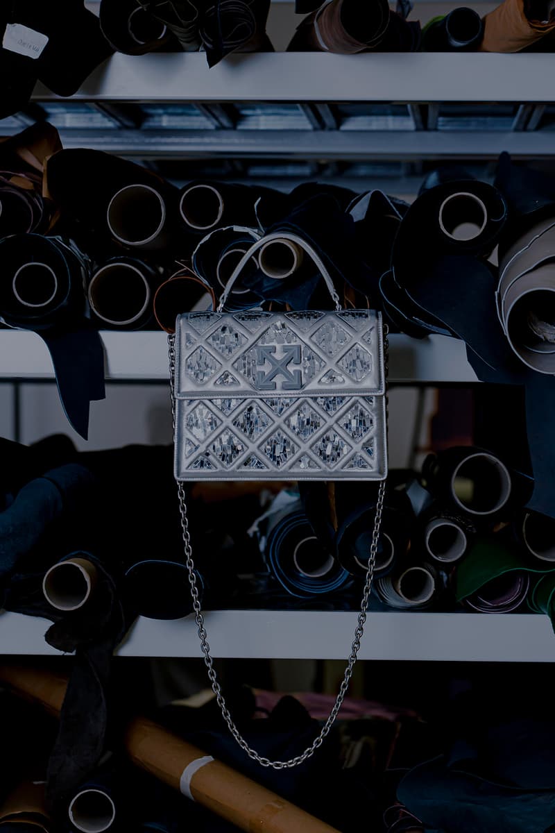 off white virgil abloh 2 8 jitney handbag bid for the louvre custom auction