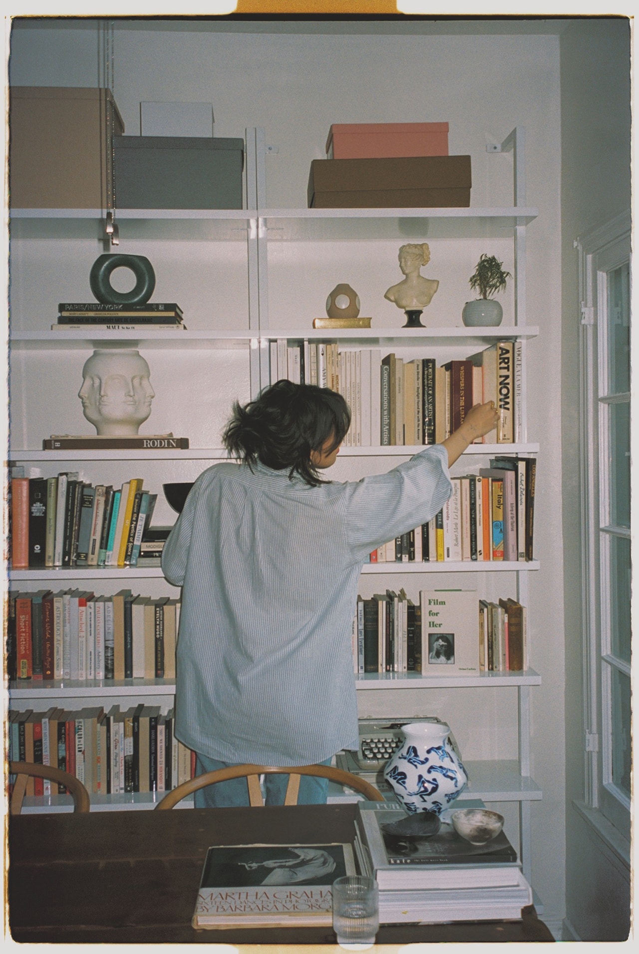 Orion Carloto Film for Her Author Poet Writer Social Media Influencer Home Book Shelf