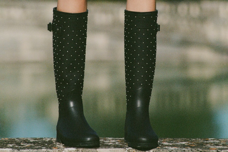 Saint Laurent Updates the Hunter Rain Boot With Silver Studs