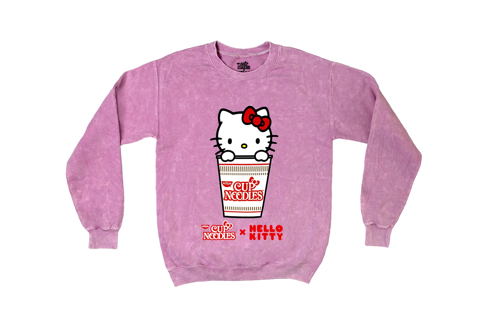 Hello Kitty Sanrio x Cup Noodles Collaboration Sweater Pink