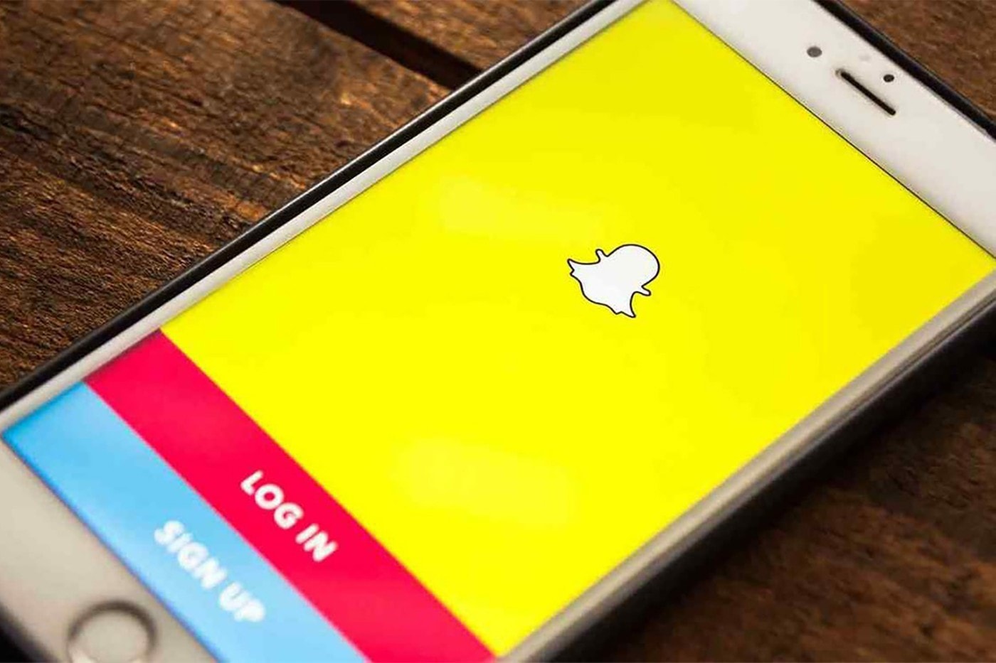 Snapchat App Logo iPhone Screen