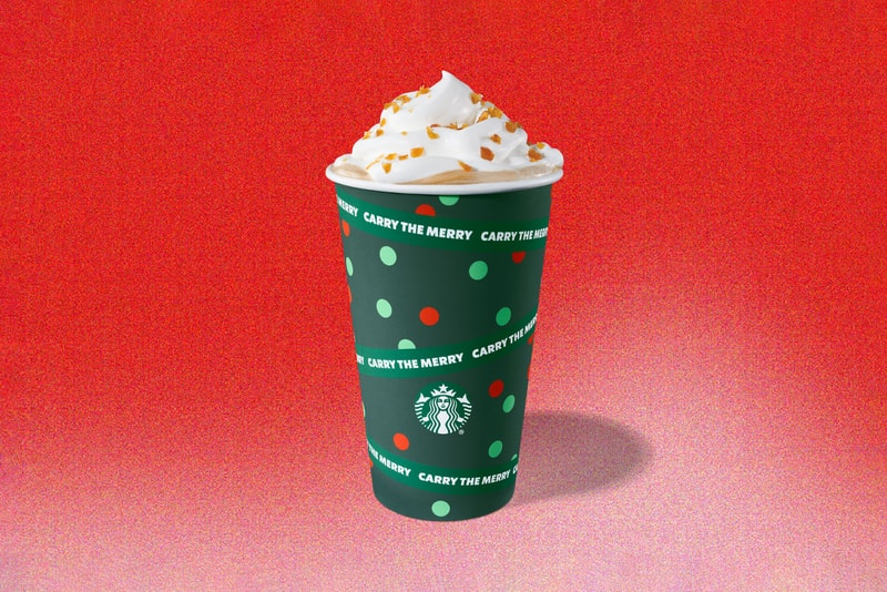 Starbucks Holiday Drinks Cup Peppermint Mocha Eggnog Latte Toasted White Chocolate Caramel Brulee Chestnut Praline