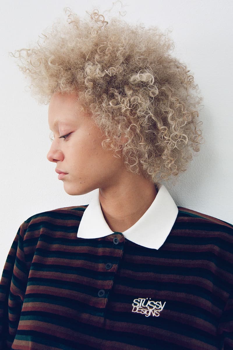 stussy holiday collection lookbook womenswear fall winter knit sweaters vests jackets release