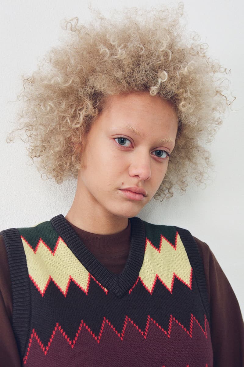 stussy holiday collection lookbook womenswear fall winter knit sweaters vests jackets release