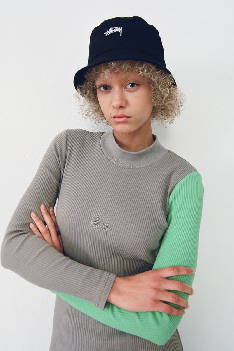 stussy holiday collection lookbook womenswear fall winter knit sweaters vests jackets release