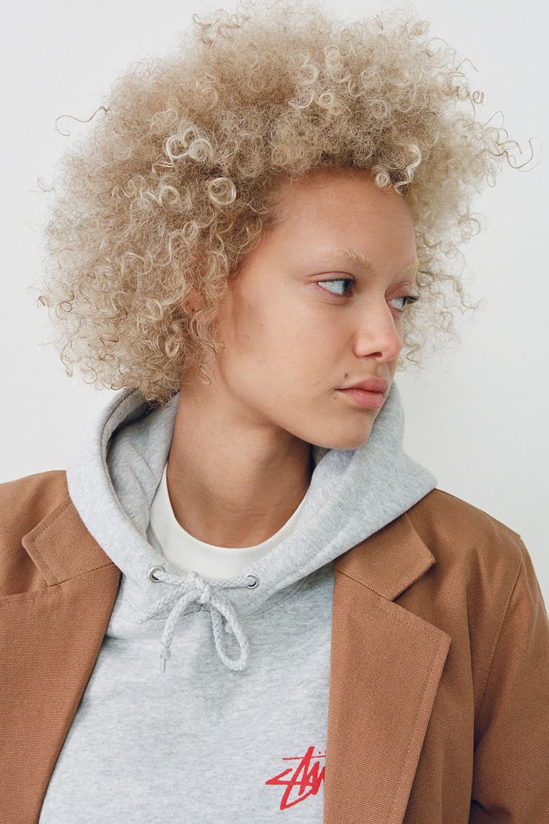 stussy holiday collection lookbook womenswear fall winter knit sweaters vests jackets release