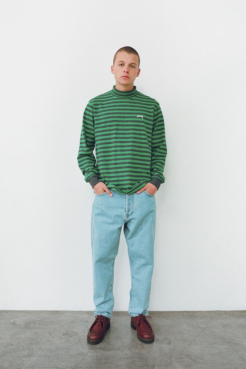 stussy holiday collection lookbook womenswear fall winter knit sweaters vests jackets release