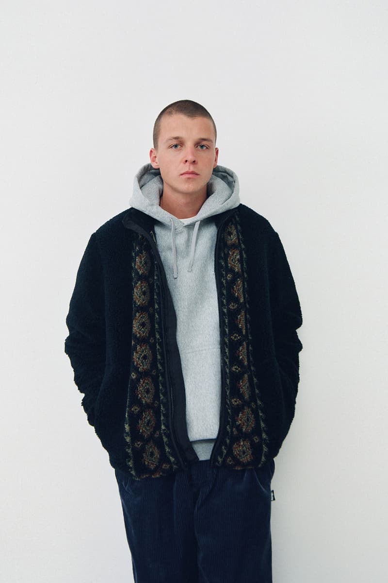 stussy holiday collection lookbook womenswear fall winter knit sweaters vests jackets release