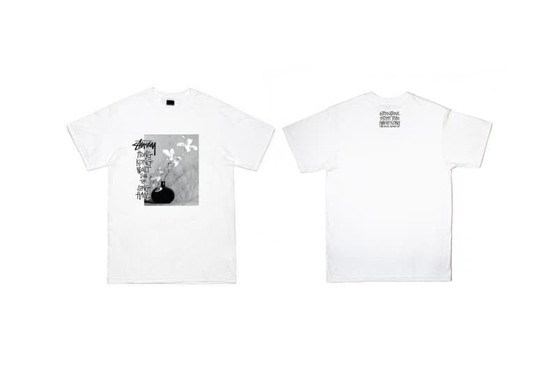 stussy hong kong first anniversary capsule t shirt white 8 ball
