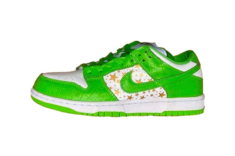 Supreme x Nike SB Dunk Low FW20 Collaboration First Look Release Information Colorways Hyper Blue Mean Green Black Barkroot Brown