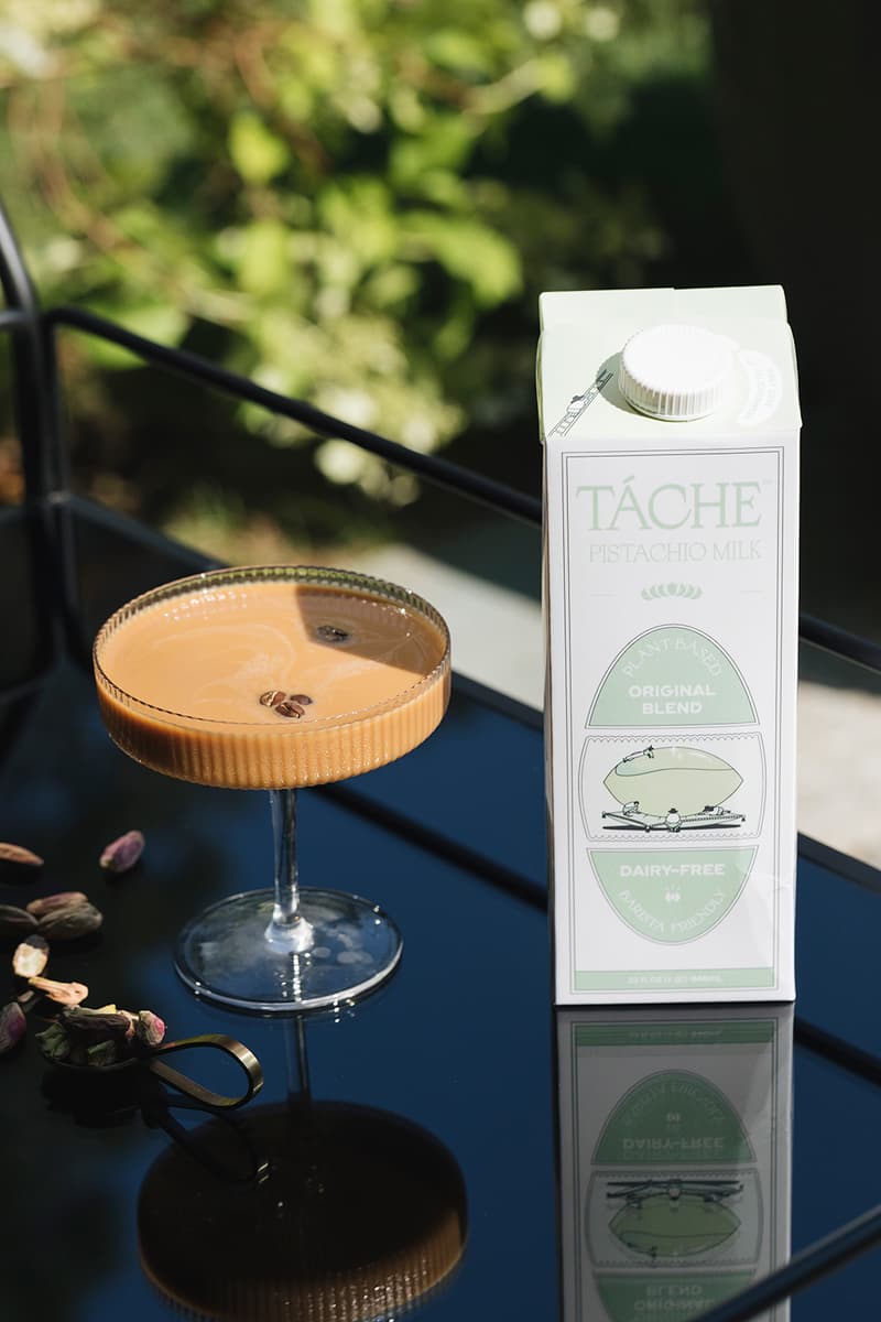 tache pistachio milk original blend unsweetened dairy free alternative green coffee fruits cake organic food drinks health natural