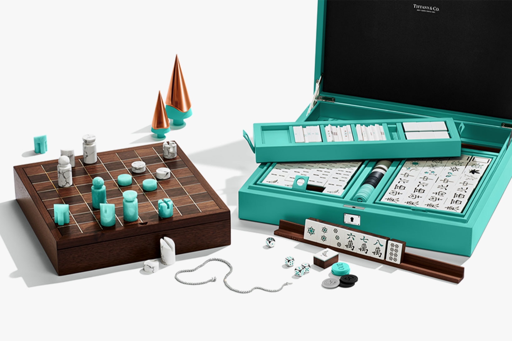 tiffany and co mahjong chess checkers set price board games holiday christmas home accessories luxury decor 